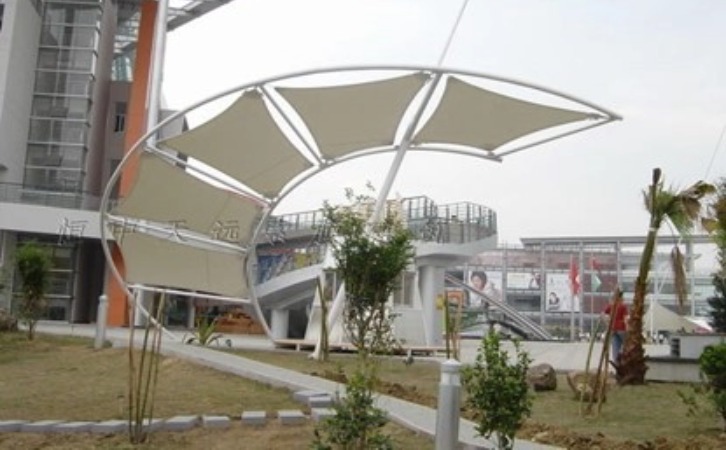 福建石獅服裝城園區景觀棚